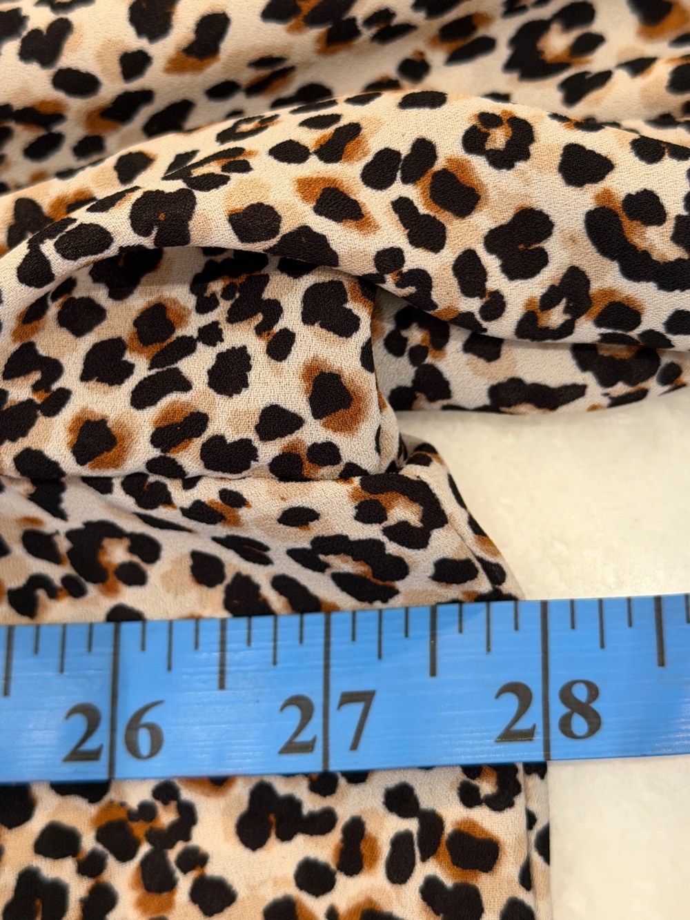 Anne Klein Leopard Print V-Neck Tunic - Brown & Black - Picture 5 of 5